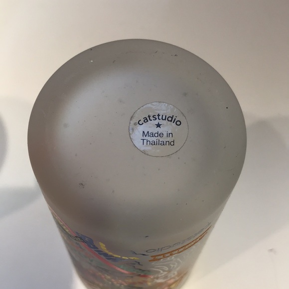 Cat studio highball glass New York good used condition wonderful graphics 2004 - Picture 4 of 6